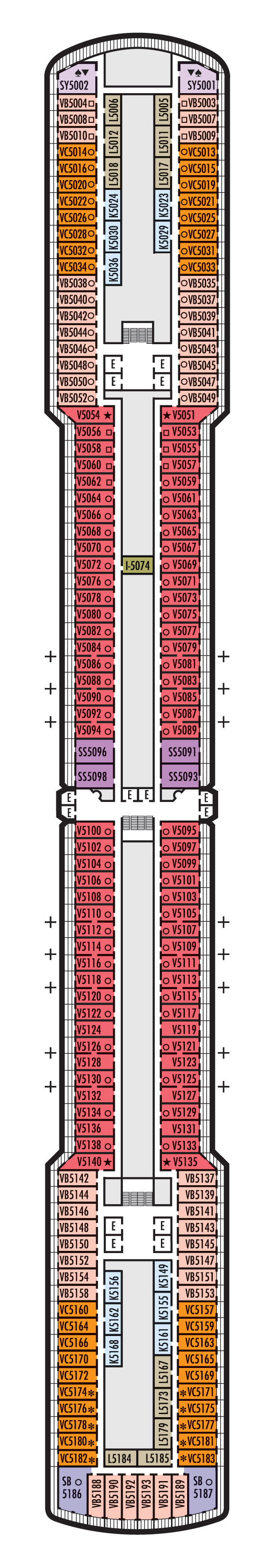 Deck Plans Deck 5 Verandah Deck The SuperCruise 2024 Official Web Site   NA Deck Plans 05 